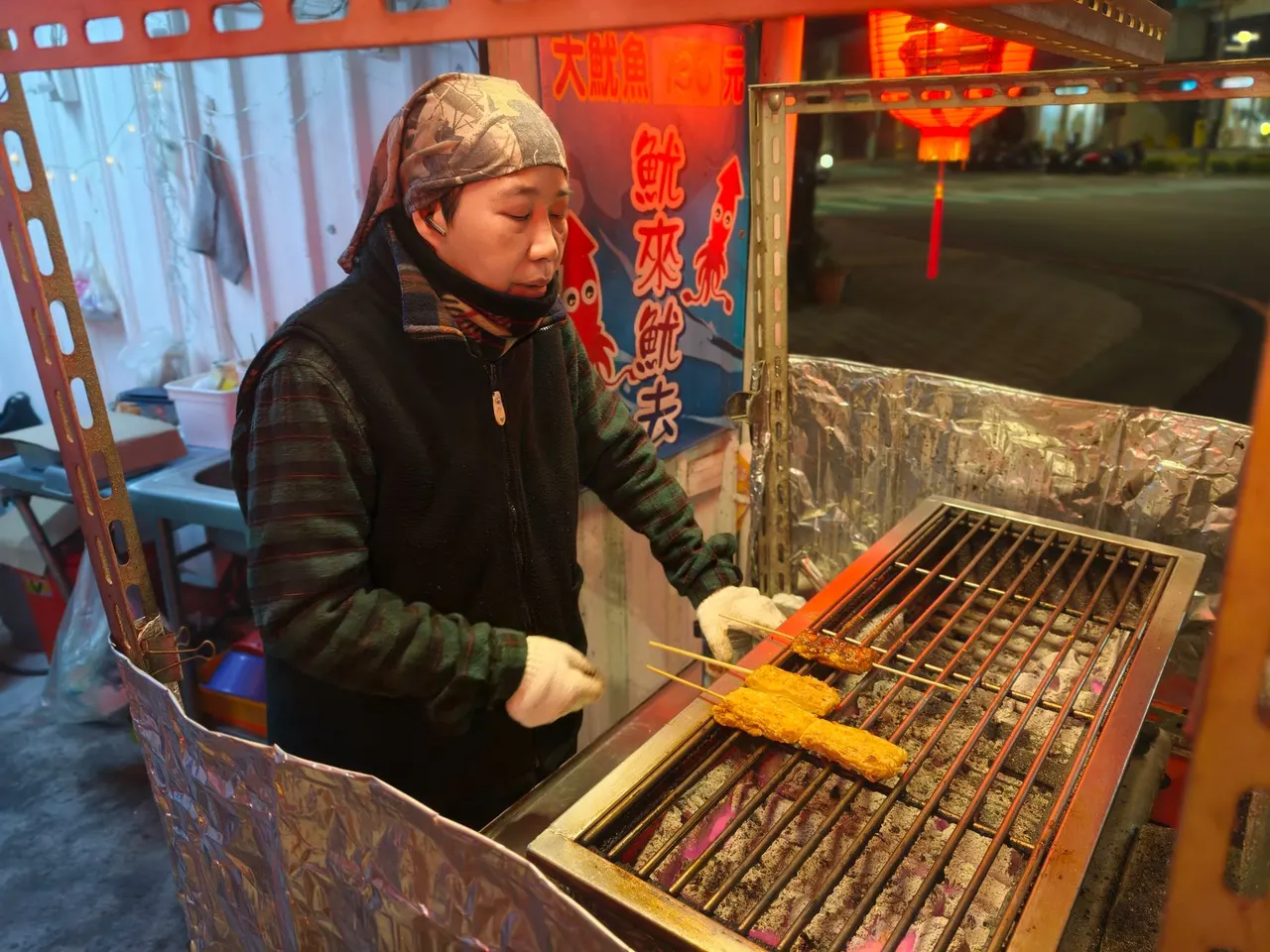 传统烤鱿鱼